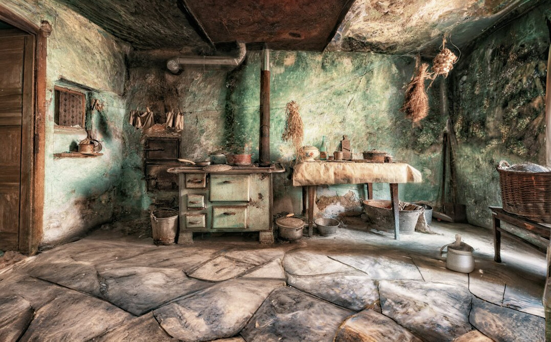 interior of old croatian house